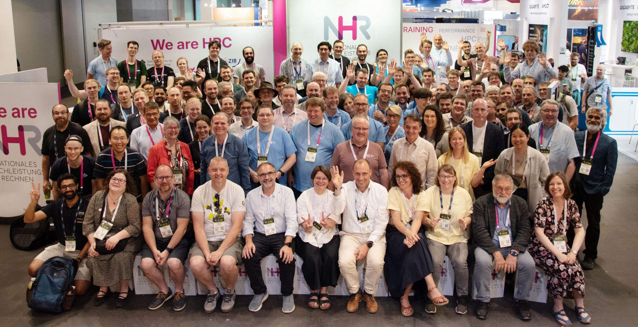Group photo of the NHR community at ISC High Performance 2026