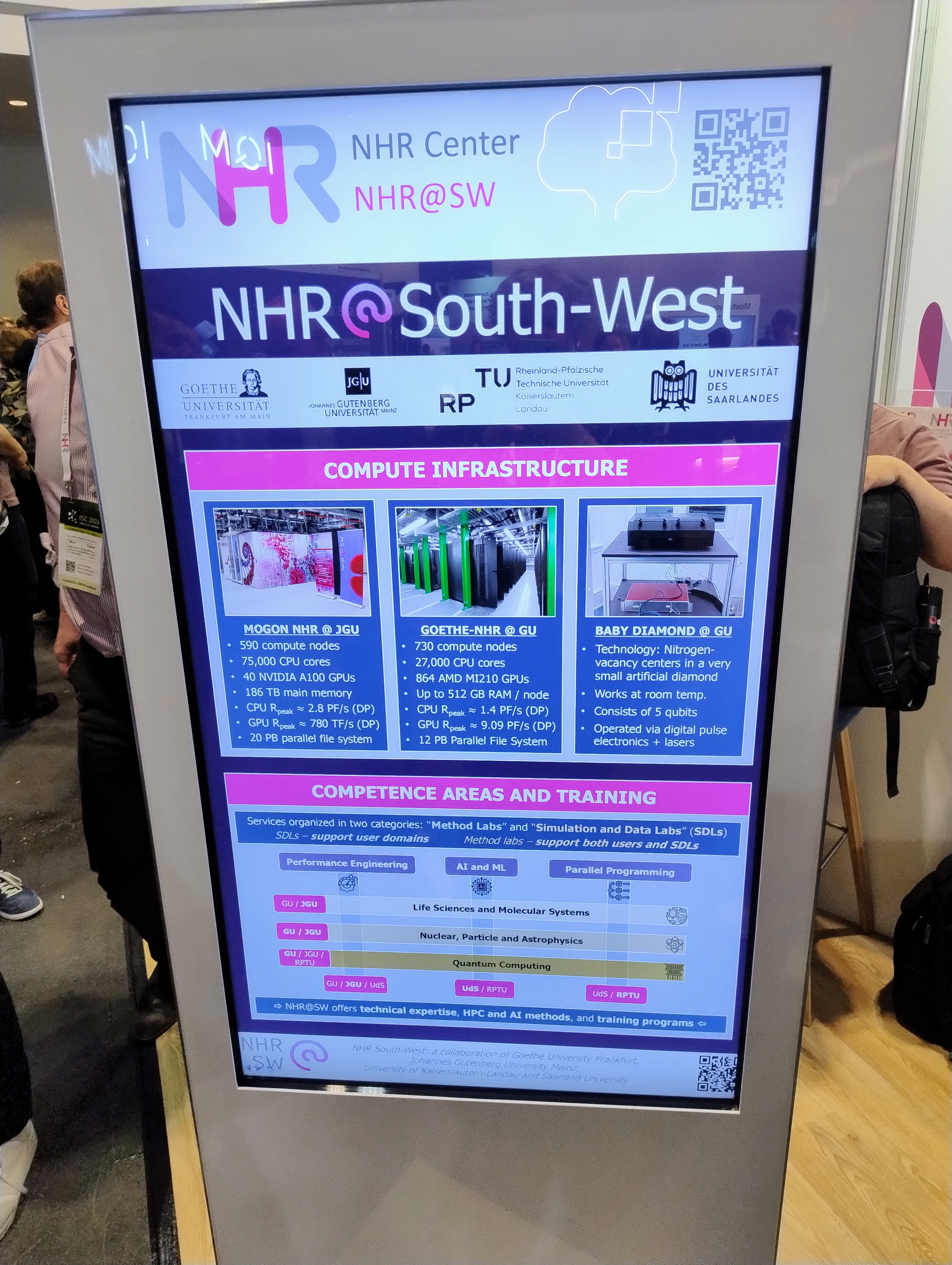 NHR@SW information display at ISC High Performance 2026