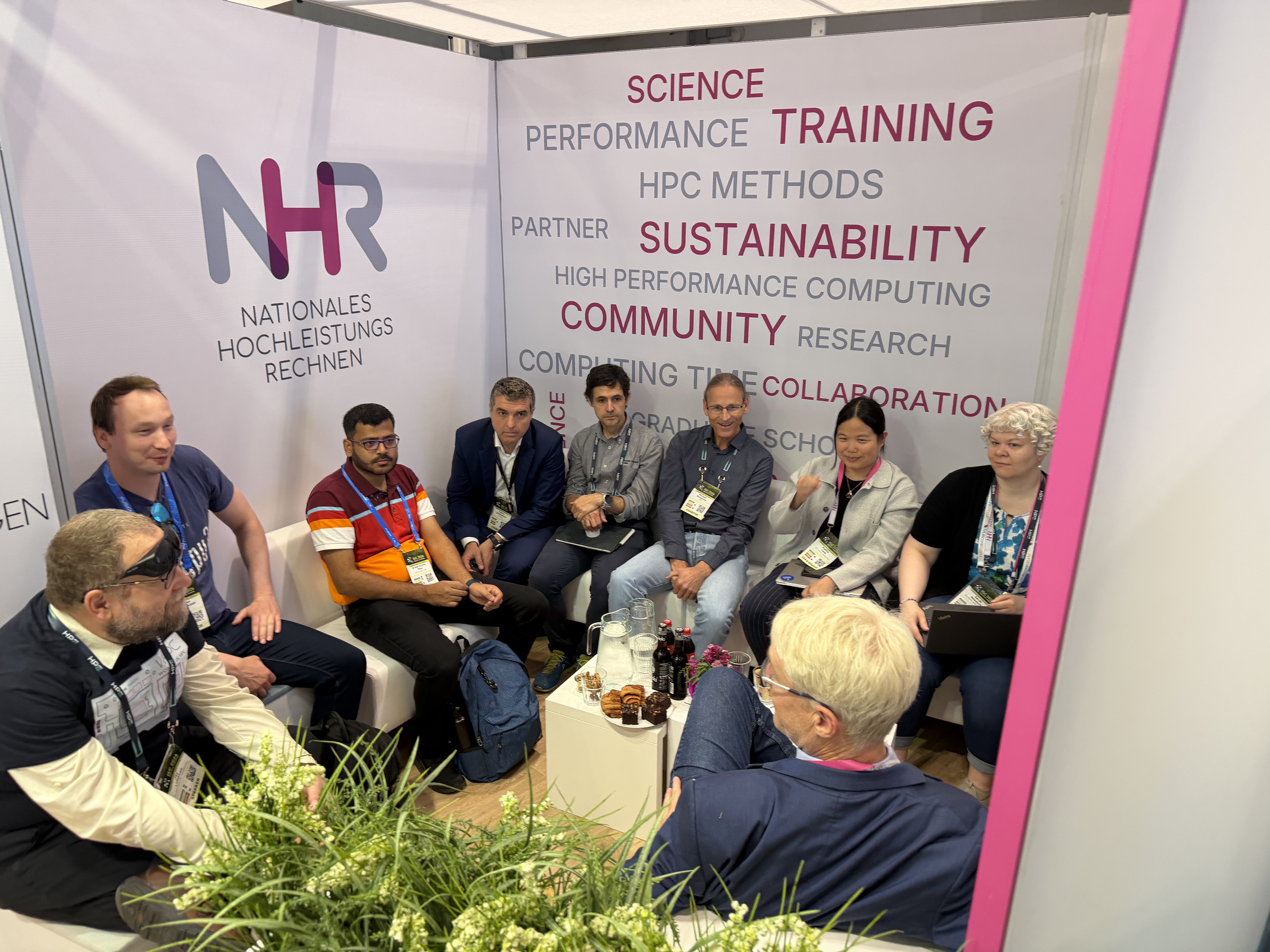 NHR Sofa Talk session at the NHR booth