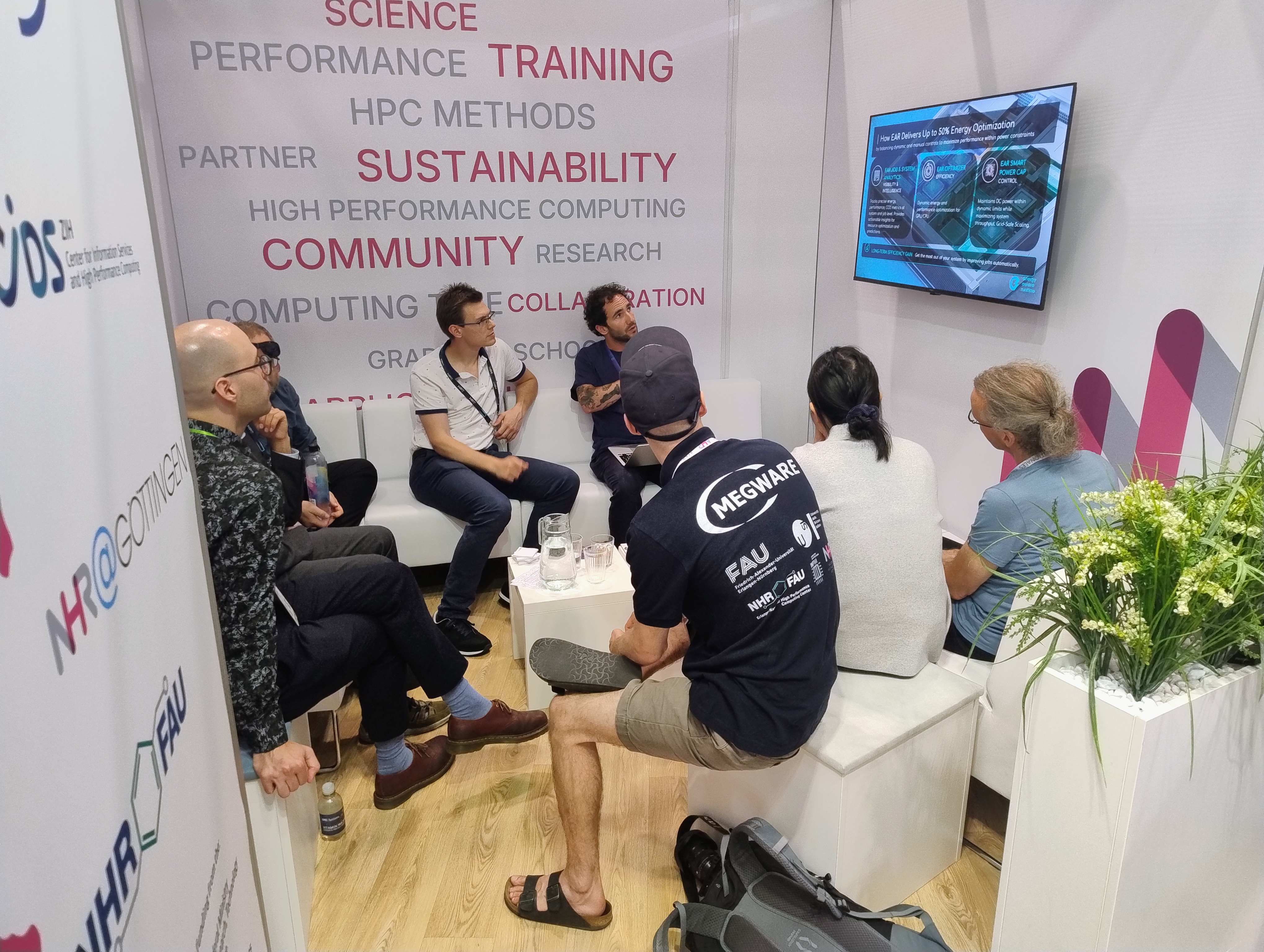 NHR Sofa Talk session at the NHR booth